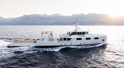 Third Damen Yachting YS53 Support Yacht Underway on Sea Trials