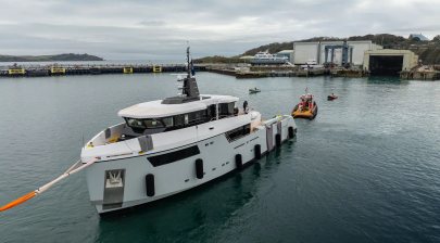 35m explorer yacht Project FOX in final stages