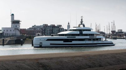 57m Heesen Superyacht Project Setteesettanta Prepares for Sea Trials 