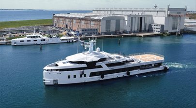 Damen Explorer Yacht After You and Support Vessel Emotional Depart Following Vlissingen Refit