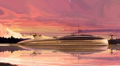 130m jet-engine superyacht concept unveiled