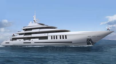 ISA Yachts release first images of hull of new flagship yacht