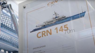 Video: 70m CRN Superyacht Project Thunderball Hits Major Construction Milestone 