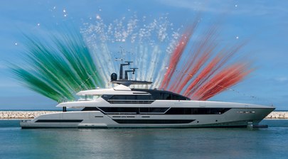 Watch the First Riva 54Metri Superyacht Sairu Launch: Riva's Largest Superyacht Yet