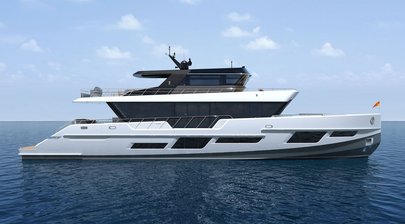 Jozeph Forakis designs CLX96 superyacht with extended upper deck and ‘Portuguese Terrazza’