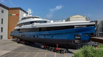 Second Admiral Panorama 50 Superyacht Silvia Prepares for Launch Following First Hull Delivery