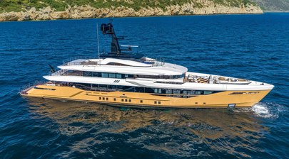 First 52m Bilgin 170 Superyacht Tamasha Delivered With Custom Brown Hull
