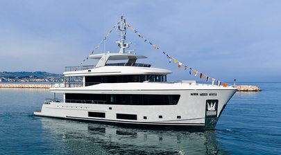 Cantiere delle Marche Nauta Air 108 Explorer Yacht Tartaruga Launched