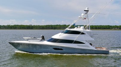 $495K Price Drop on 28m Viking 92EB Sportsfisher Yacht Touche 