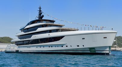 WATCH: Sanlorenzo Launches Second 74Steel Superyacht Virtuosity