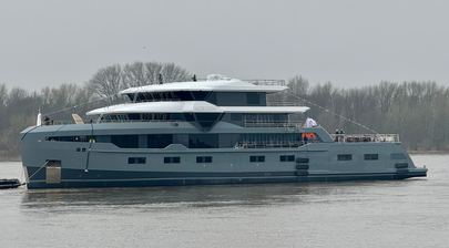 61m Leapher Polar Explorer Yacht Horizon Launched in the Netherlands
