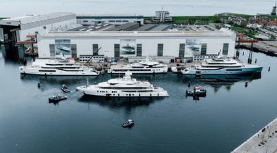 74m Amels 242 Superyacht Synthesis Returns to the Water Following Refit