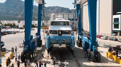 WATCH: First Bering BC60 Explorer Catamaran Launched