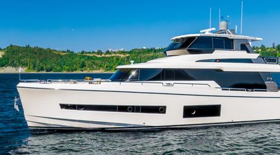 Latest Horizon V77S Yacht Hull Revealed with New Interior Language to Yard's V Series