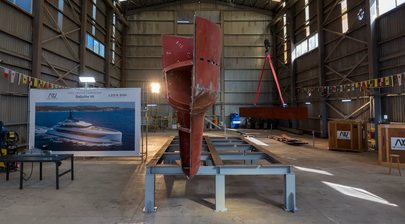 Keel Laid for First Ada Yacht Works 50m Elite Series Yacht
