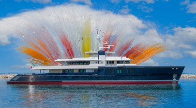 70m CRN Superyacht Project Thunderball Hits the Water in Ancona