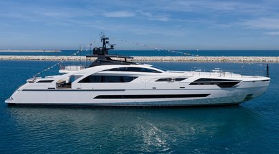 Pershing Launches Fifth 43m Pershing 140 Superyacht at Ancona Yard