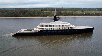 M/Y LIVA spotted returning from sea trials