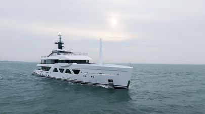 Ninth Amels 60 Motor Yacht Begins Sea Trials in North Sea