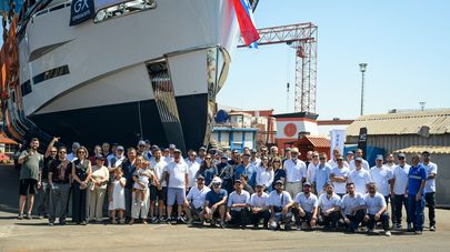First 42m GX Superyachts GX42 RPH Motor Yacht Merinos Launched Ahead of Monaco Yacht Show Debut