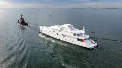 Tenth Amels 60 Superyacht Begins Outfitting at Damen Yachting
