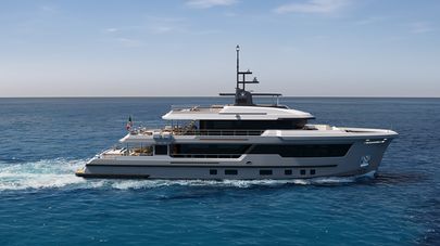 Ocean King Explorer 34M Yacht Reveals Bold Grid-Led Interior Design 
