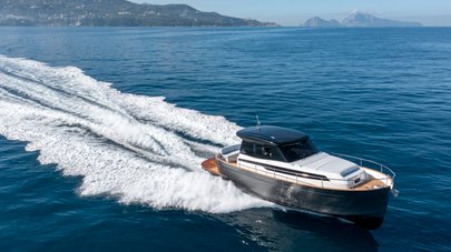 Apreamare Gozzi 38 Cabin Boat Makes American Debut at Newport Beach Boat Show