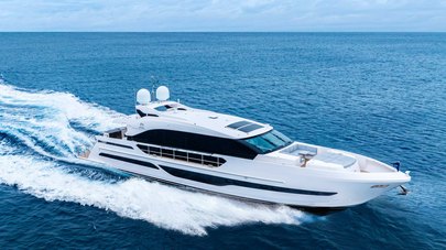 Highly customized 27m Horizon ES88 motor yacht KEΦI launched