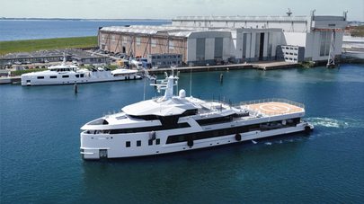 Damen Explorer Yacht After You and Support Vessel Emotional Depart Following Vlissingen Refit