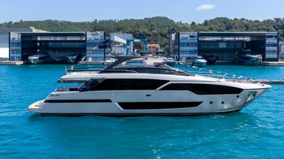 WATCH: First Riva 96' Argo Super Yacht Launched Ahead of 2026 Cannes World Debut
