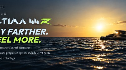 New Sunreef ULTIMA 44R Catamaran Targets 60 Knots With Quad Mercury Racing 500Rs