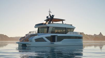 Watch the First Lazzara LPC 300 Catamaran Underway in New Video Ahead of 2025 CYF Debut 