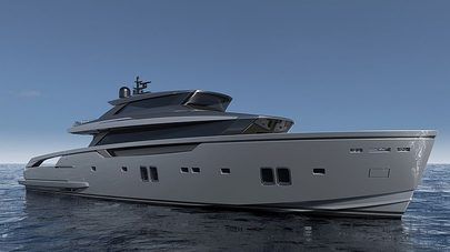 First Sanlorenzo SX112 crossover yacht nears completion