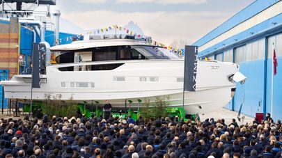 First Azimut Seadeck 9 Launched and Becomes Largest Yacht Ever Built in Avigliana