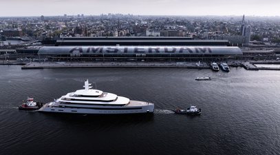 Feadship’s 101m Superyacht Moonrise Nears Completion in Amsterdam