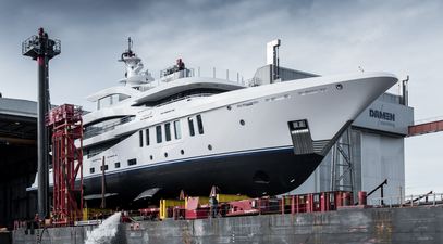 First Amels 200 superyacht hits the water