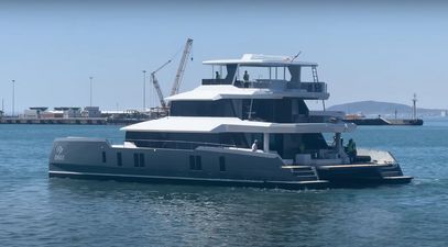 Inaugural Two Oceans 870 Power Catamaran Launched in South Africa