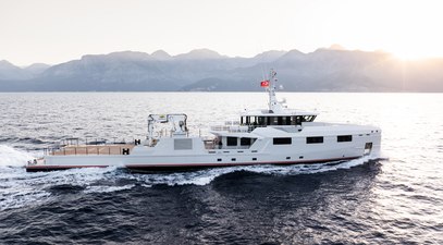 Third Damen Yachting YS53 Support Yacht Underway on Sea Trials