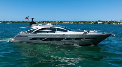 28m Pershing 9X Motor Yacht Shine Listed for Sale for the First Time 