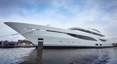 Feadship successfully launch 75m ARROW superyacht