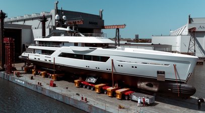 Fourth Amels 60 hull launches in the Netherlands