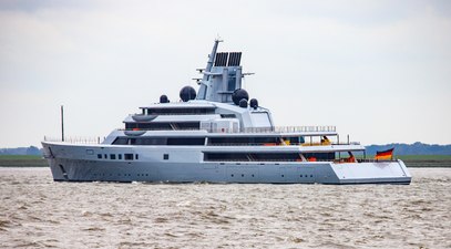 136m Superyacht Project ALI BABA by Lurssen on Sea Trials