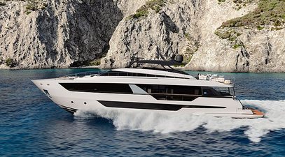 First Ferretti 1000 yacht in build 