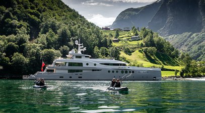 First Amels Limited Editions 206 motor yacht STARDUST embarks on maiden voyage through Norway