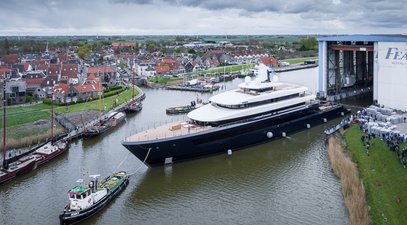 Feadship’s Project 1012 superyacht launches