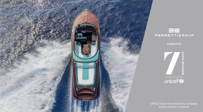 Ferretti Group and David Beckham to auction limited edition Riva Anniversario for UNICEF