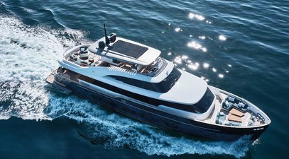 Azimut present first look renderings of completed Magellano 25 Metri