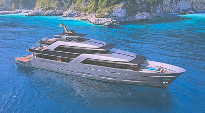 The 42m Riva Caravelle: Early Look at the New Riva Semi-Displacement Superyacht 