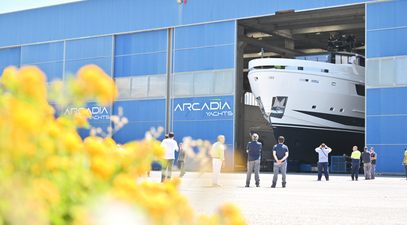 Arcadia launches fifth hull of flagship A115 yacht