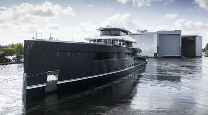 Feadship Yacht B: Solar Powered Yacht on Sea Trials